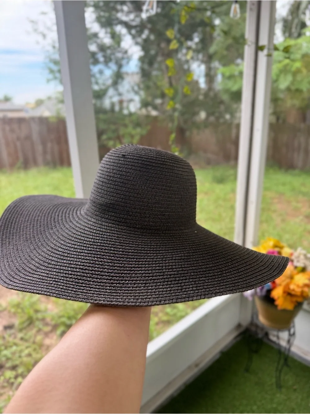 Amazon Essentials Wide Brim Sun Hat - Black